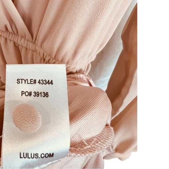 Lulu’s Wondrous Water Lilies Blush Pink Long Sleeve Maxi Dress - Picture 12 of 14